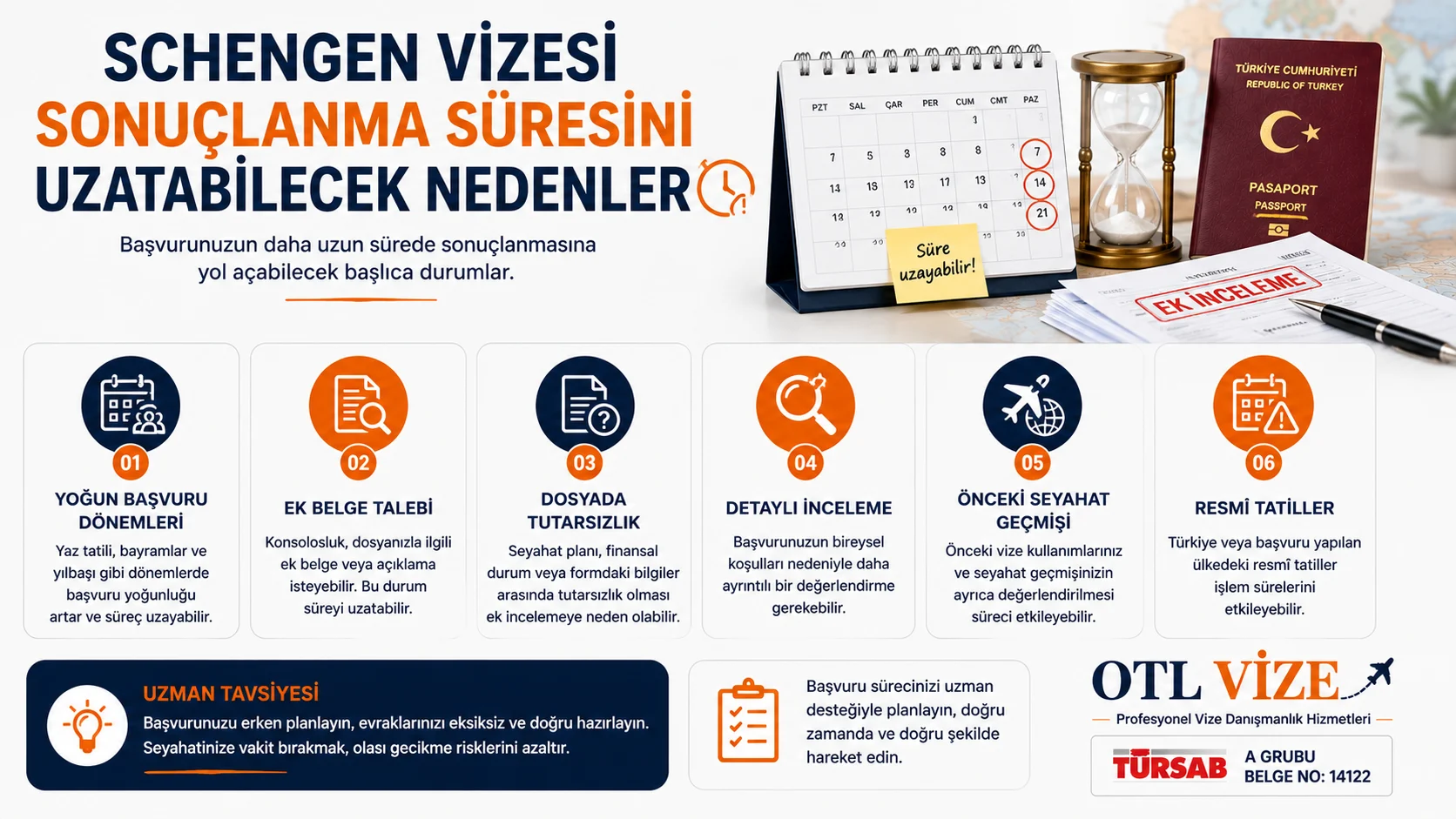 Dosya hazırlığı ve randevu sürecini erken başlatmak, zaman baskısını azaltmaya yardımcı olabilir.
